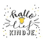 text it kaart hallo lief kindje